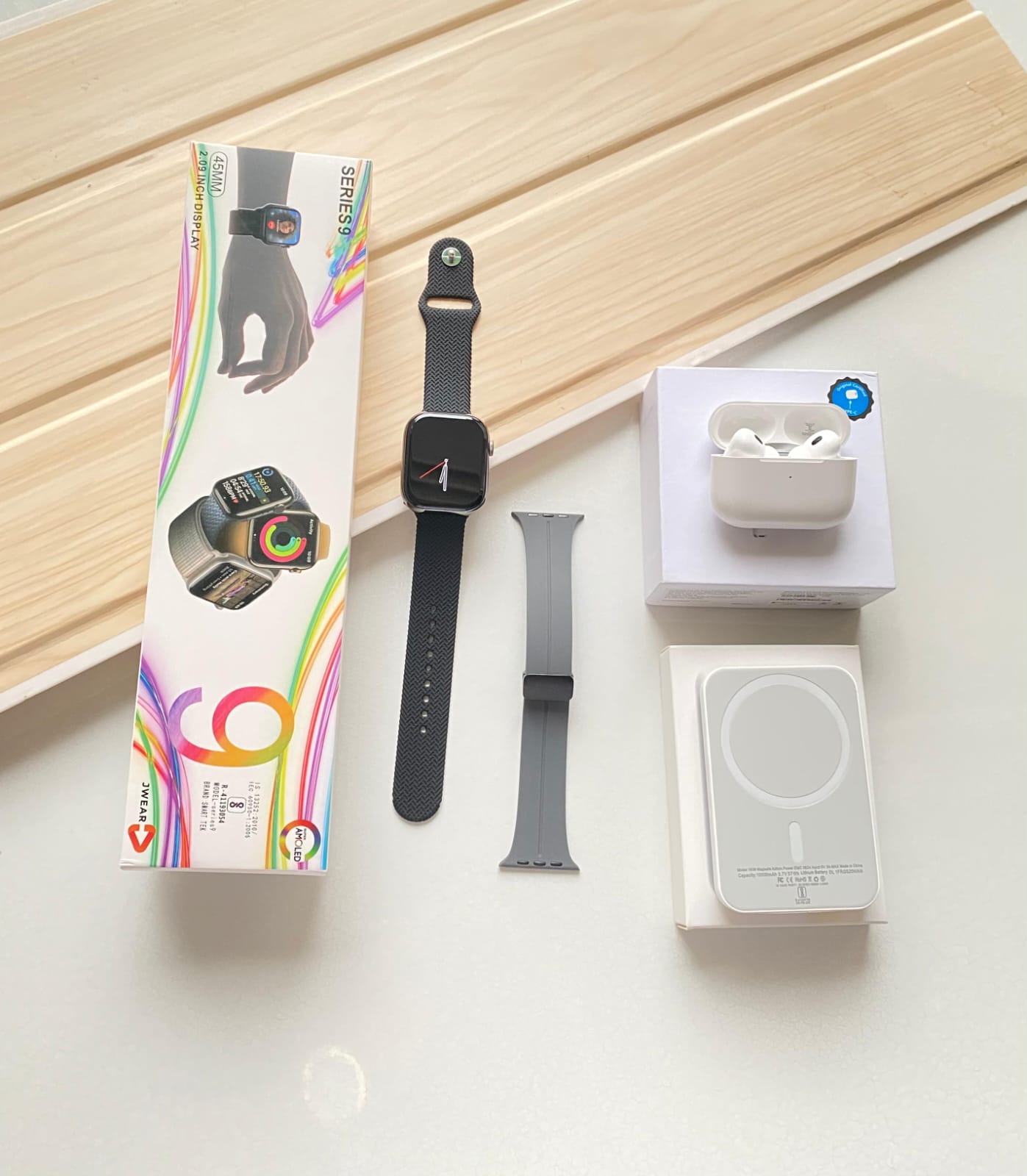 💥 Apple Premium 4-in-1 Combo | Series 9 Watch + AirPods + MagSafe
