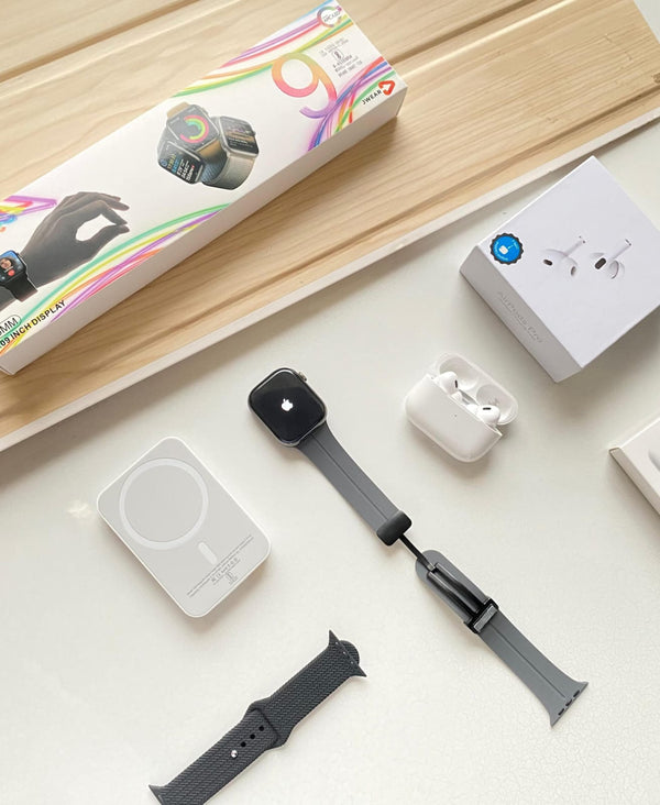 💥 Apple Premium 4-in-1 Combo | Series 9 Watch + AirPods + MagSafe