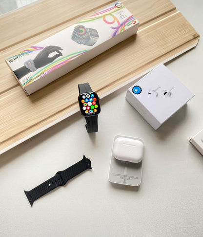 💥 Apple Premium 4-in-1 Combo | Series 9 Watch + AirPods + MagSafe