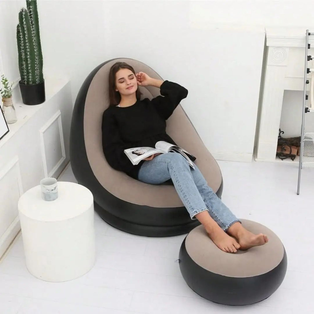 Air Sofa with Electric Air Pump – Ultimate Comfort Anywhere!