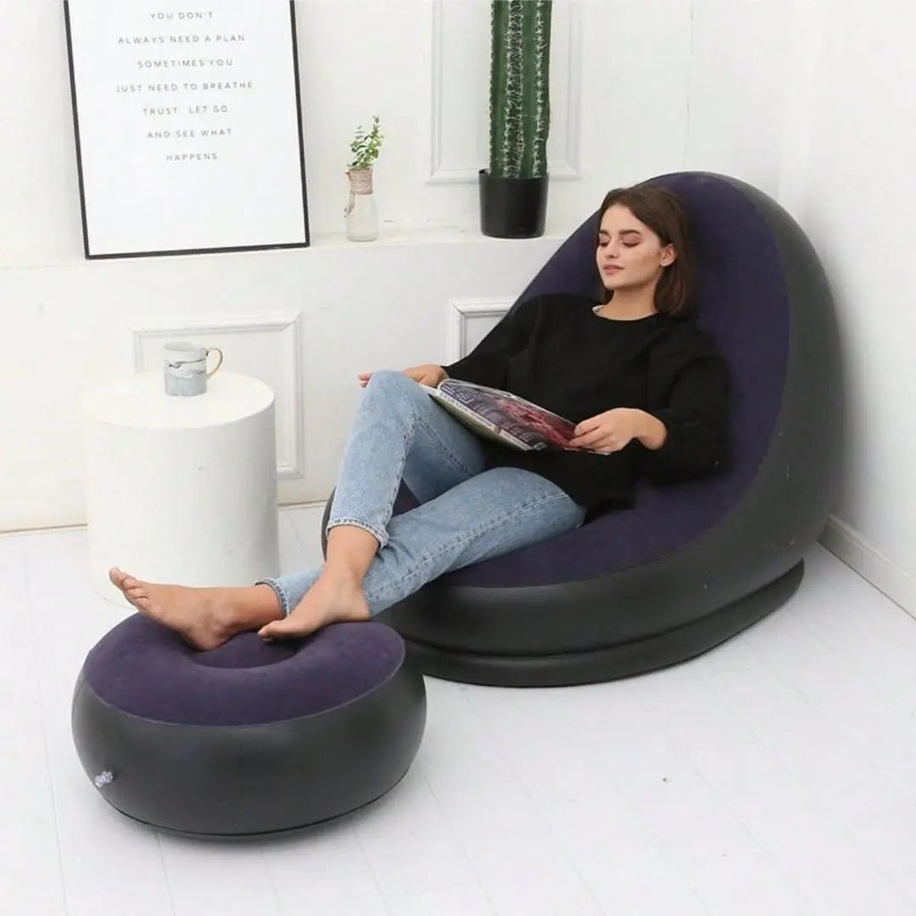 Air Sofa with Electric Air Pump – Ultimate Comfort Anywhere!