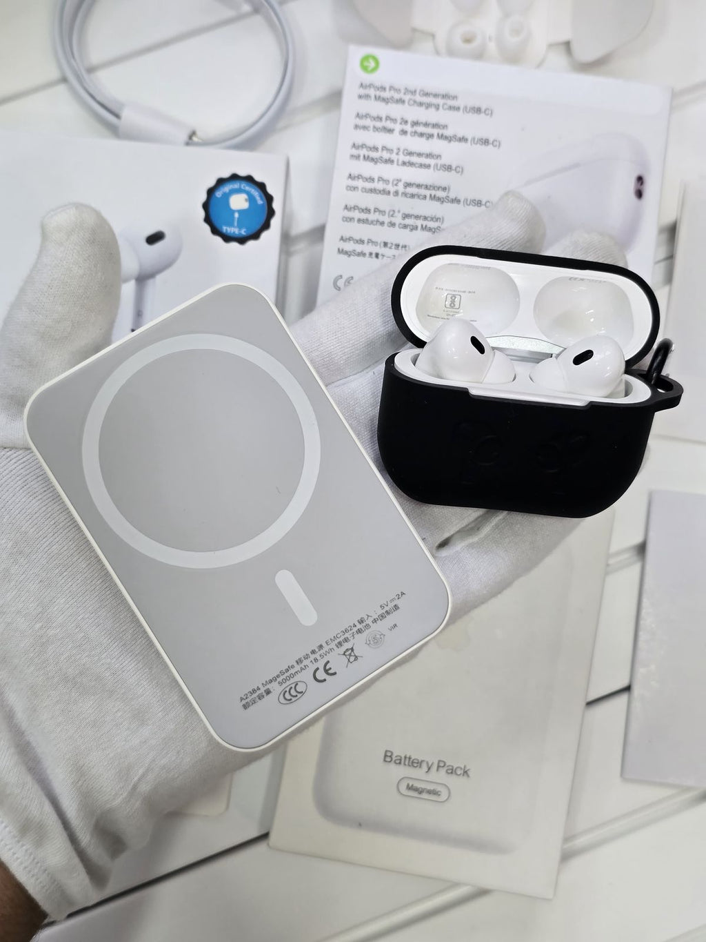 Airpods Pro2 ANC & MagSafe Wireless PowerBank Combo